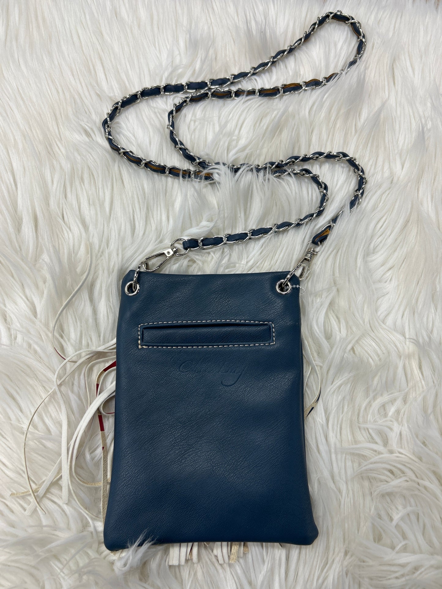 Crossbody By Clothes Mentor In Blue, Size:Small