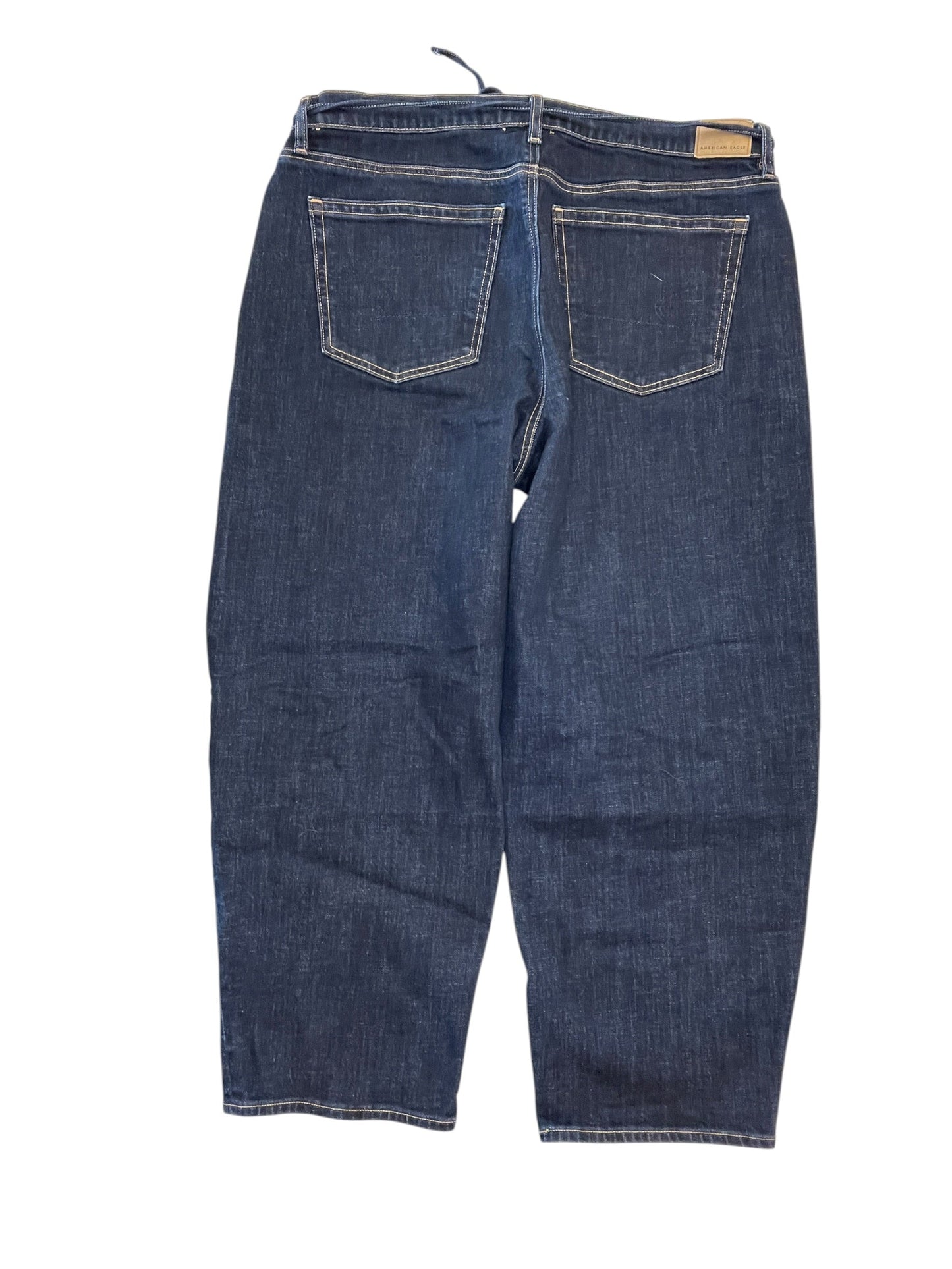 Jeans Wide Leg By American Eagle In Blue Denim, Size:16