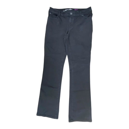 Jeans Boot Cut By Inc In Black Denim, Size:12L