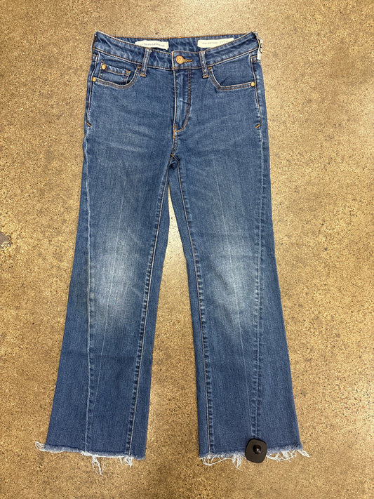 Jeans Flared By Pilcro In Blue Denim, Size:2