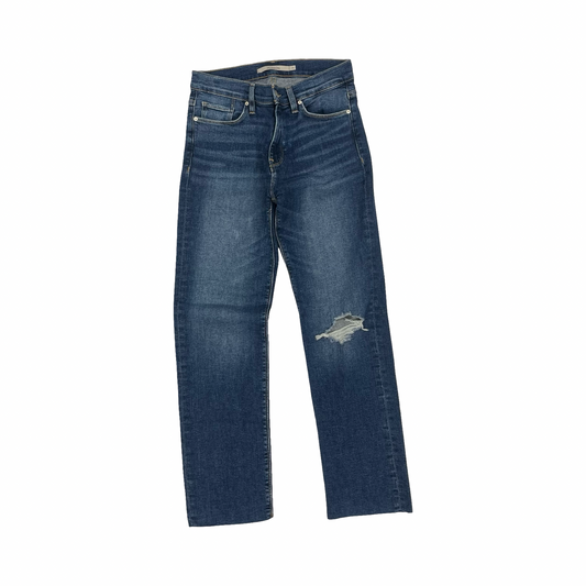 Jeans Skinny By Hudson In Blue Denim, Size:8