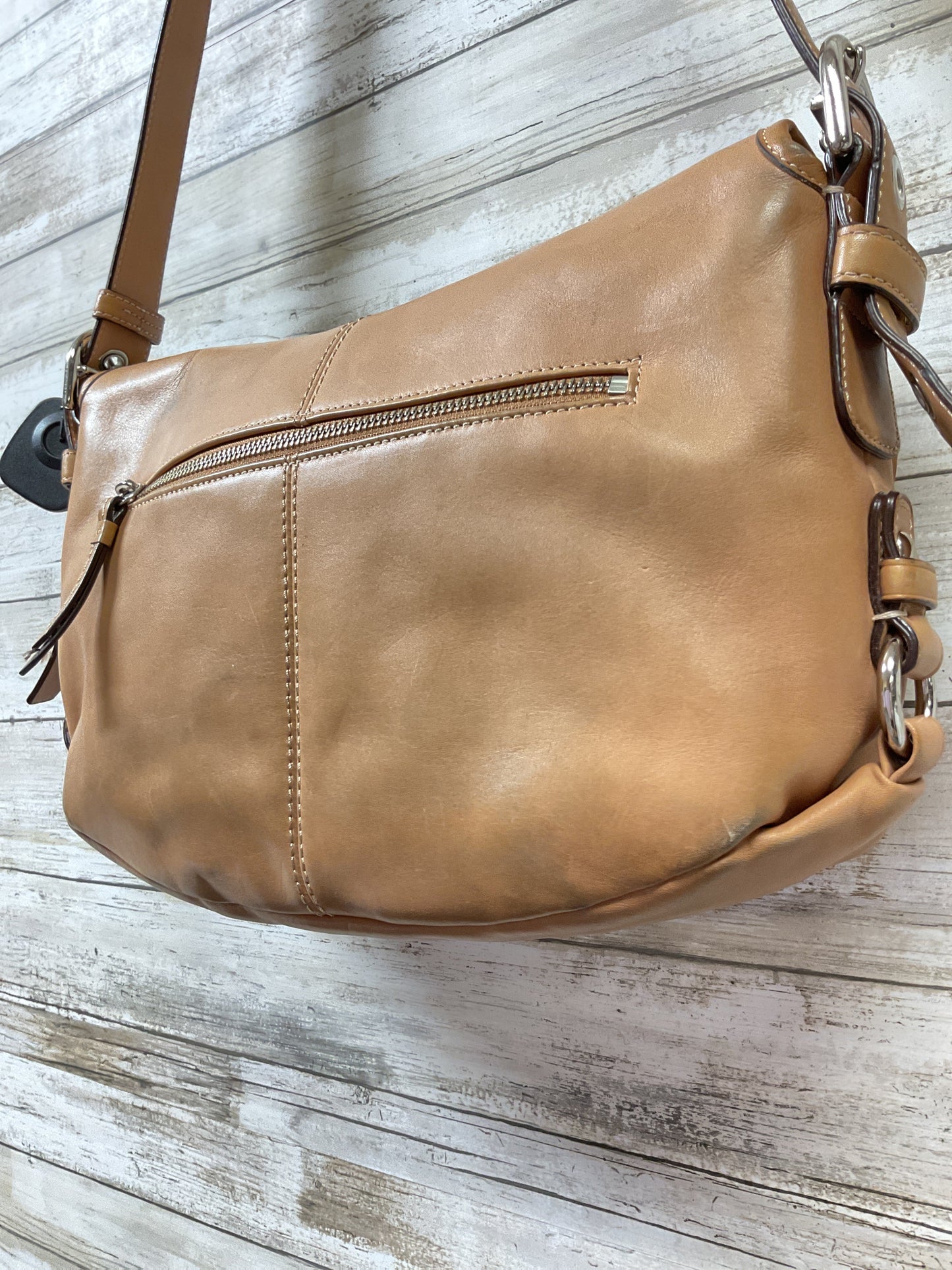 Handbag Designer By Coach In Tan, Size:Medium