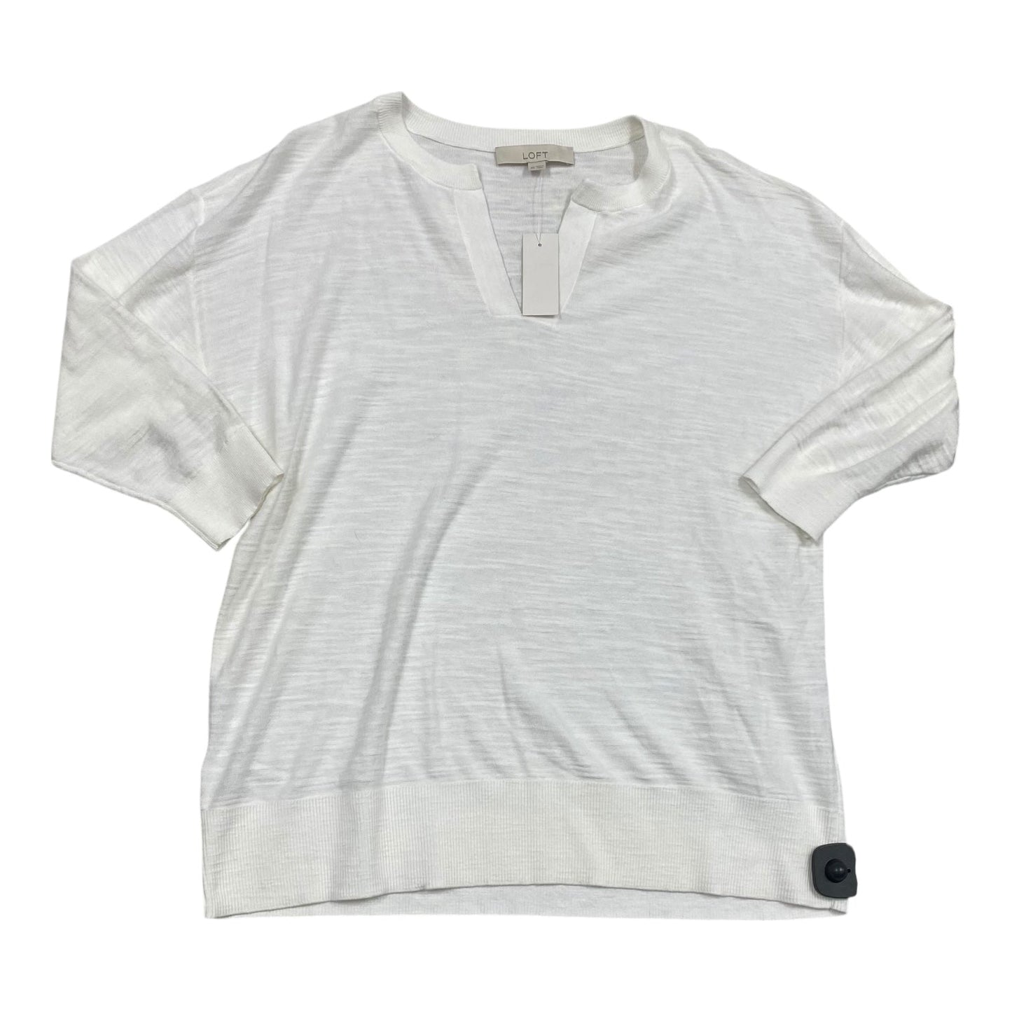 Sweater By Loft In White, Size:Xs