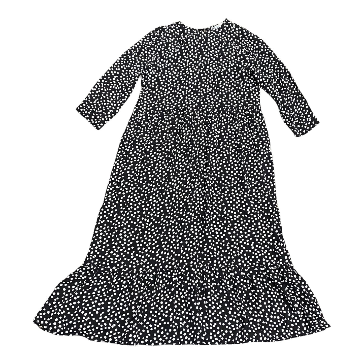 Dress Casual Maxi By Zara In Black & White, Size:M