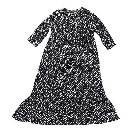 Dress Casual Maxi By Zara In Black & White, Size:M