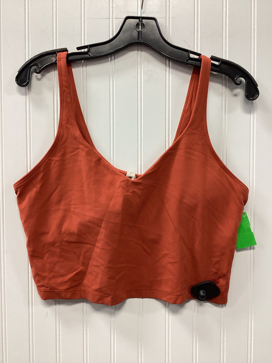 Athletic Bra By Lululemon In Orange, Size:14