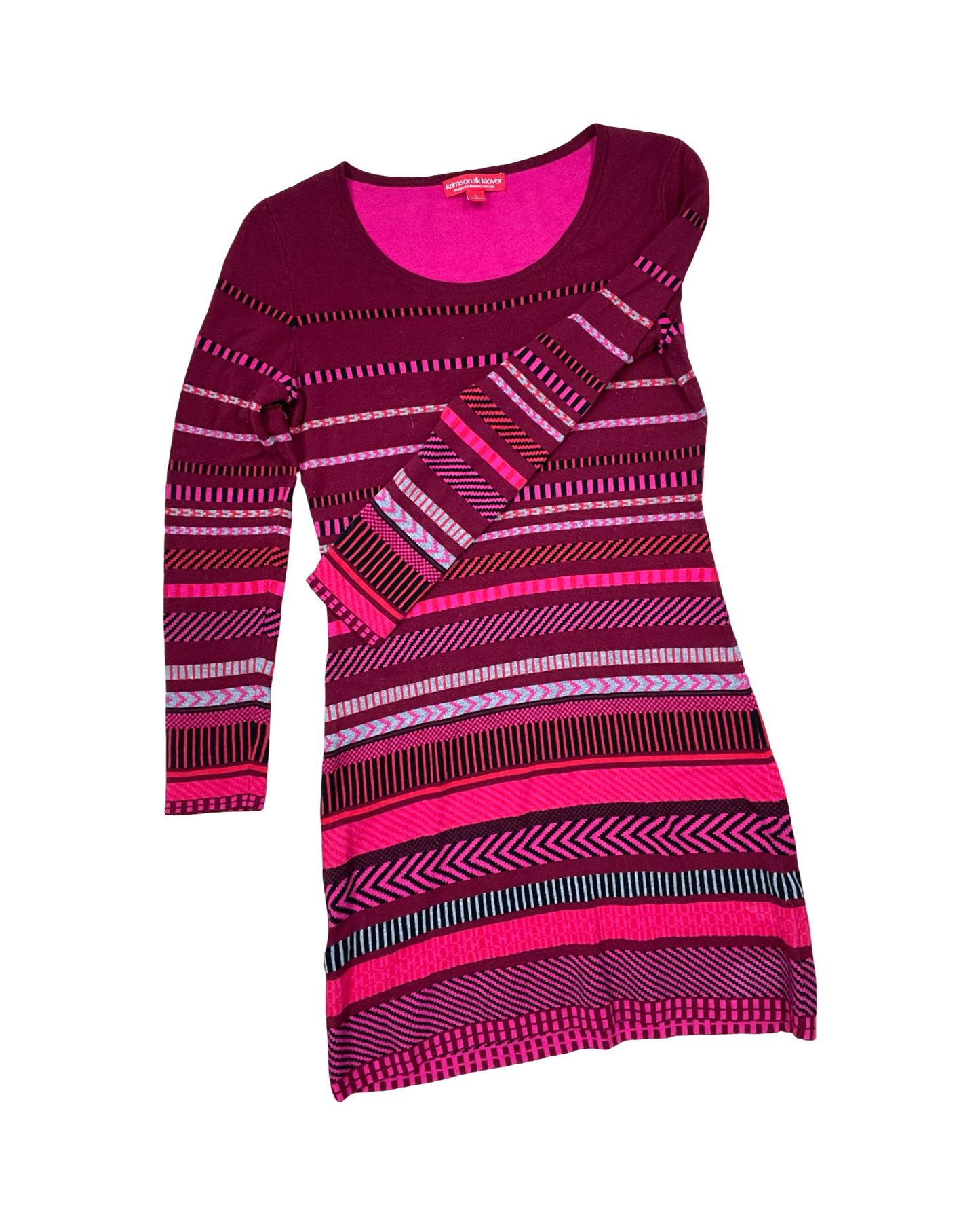 Dress Sweater By Clothes Mentor In Maroon, Size:L