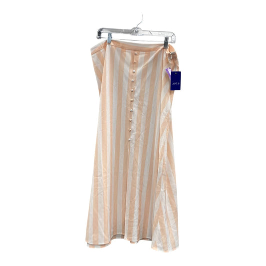 Skirt Maxi By Apt 9 In Orange & White, Size:16