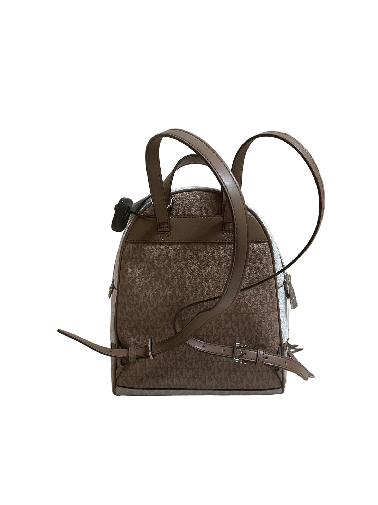 Backpack Designer By Michael Kors In Brown & White, Size:Medium
