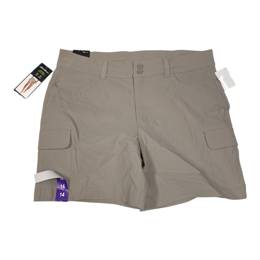 Shorts By Eddie Bauer In Tan, Size:14