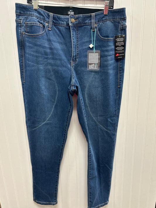 Jeans Skinny By Lularoe In Blue Denim, Size:14