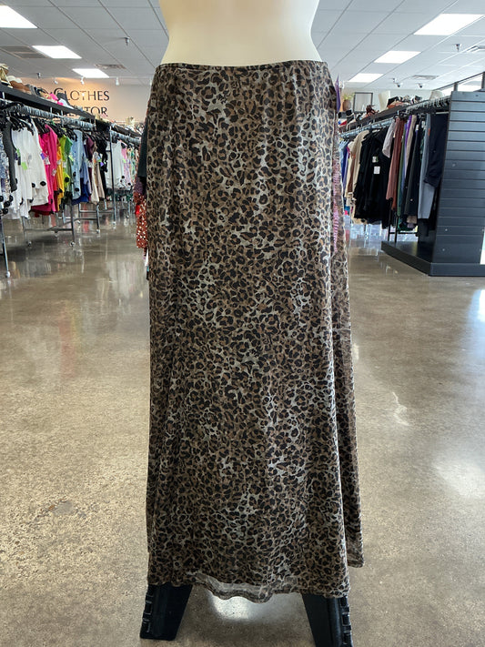 Skirt Maxi By Peach In Animal Print, Size:Xl