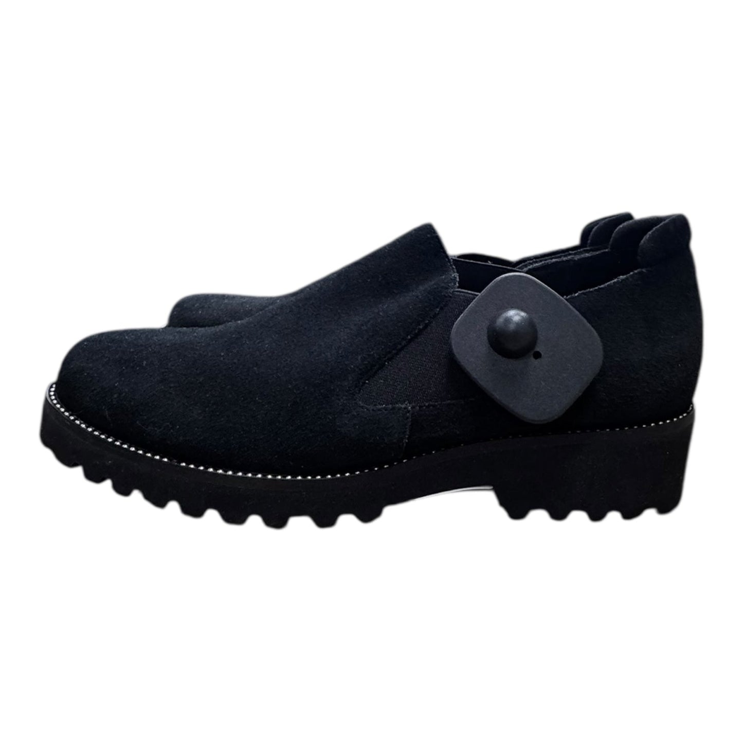 Boots Ankle Flats By Vaneli In Black, Size:8