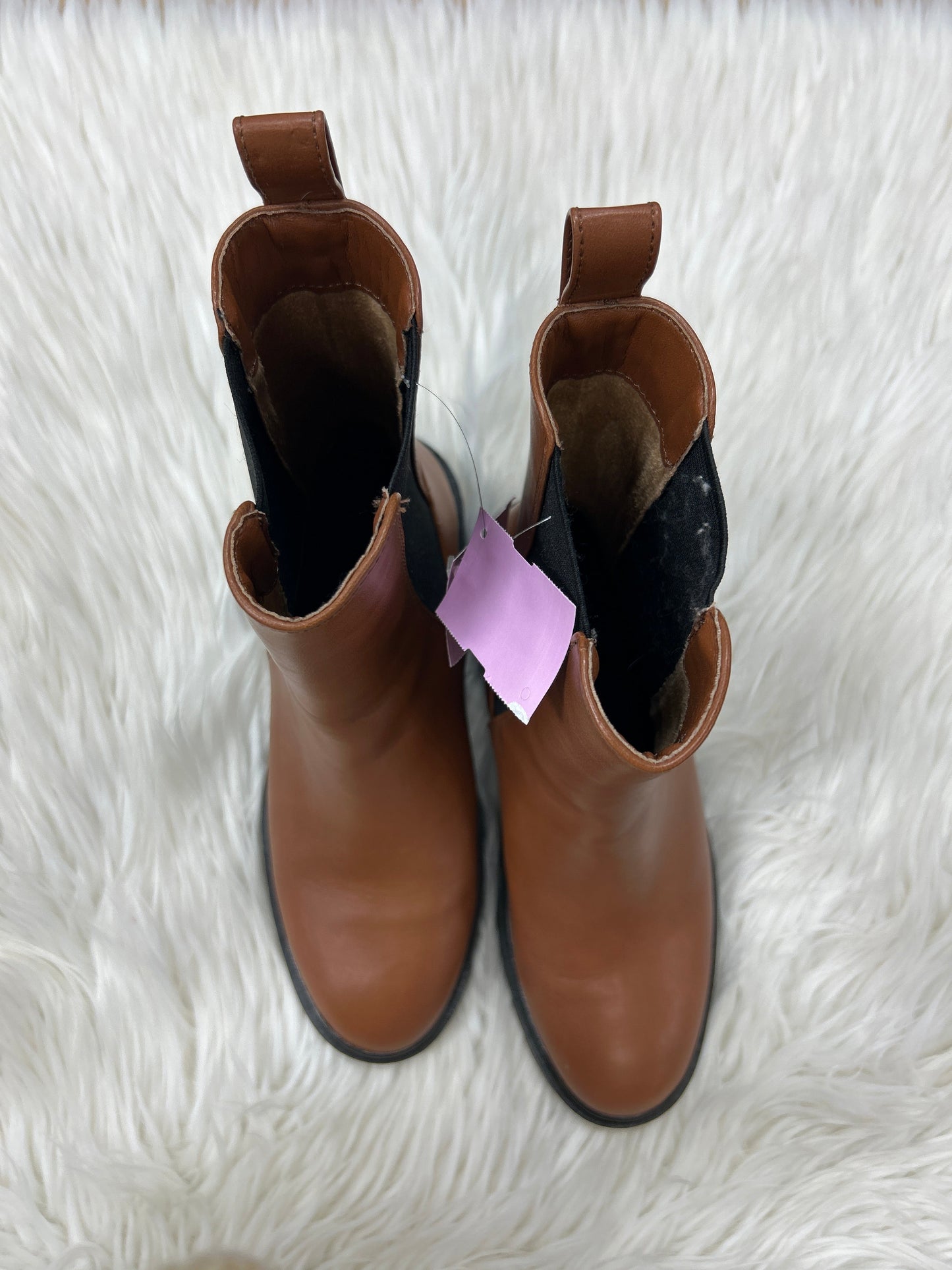 Boots Ankle Heels By Amazon Essentials In Brown, Size:7.5
