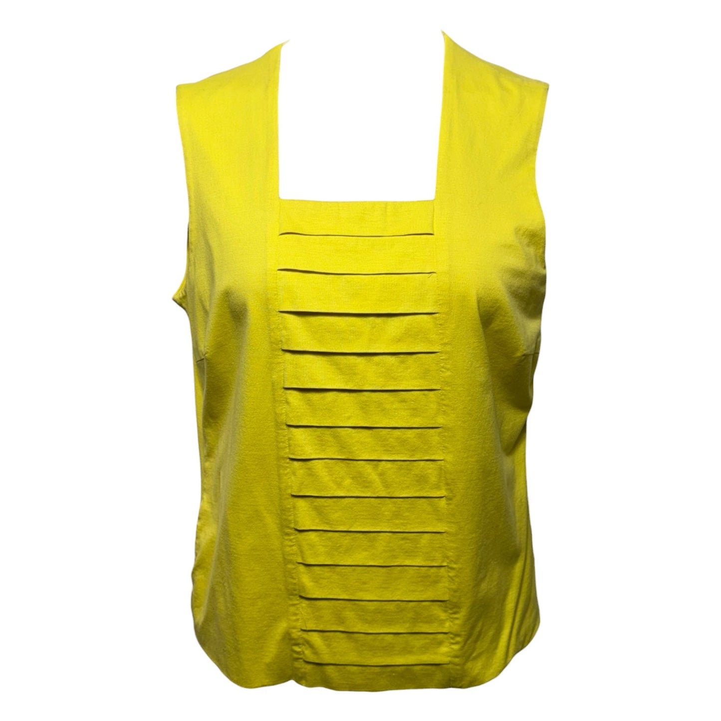 Top Sleeveless By Akris Punto In Yellow, Size: 14