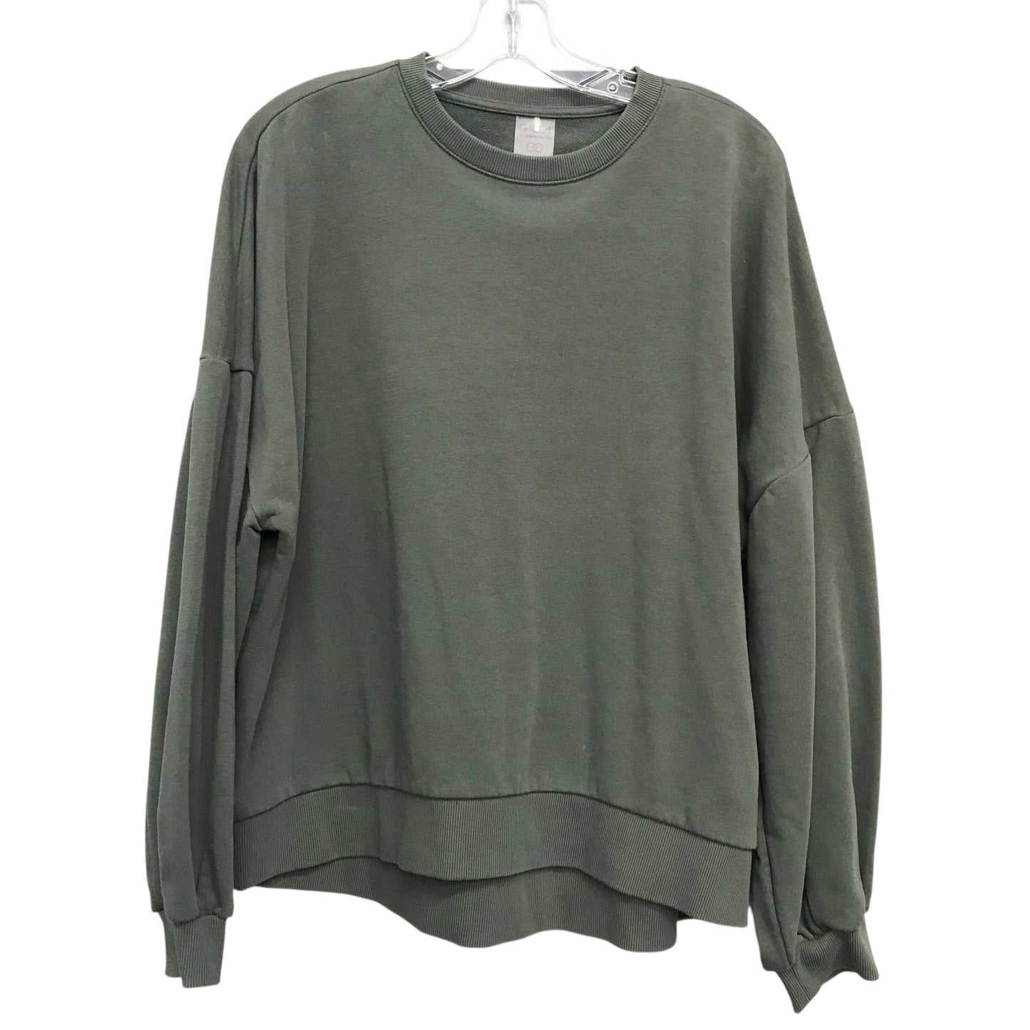 Athletic Sweatshirt Crewneck By Calia In Green, Size:L