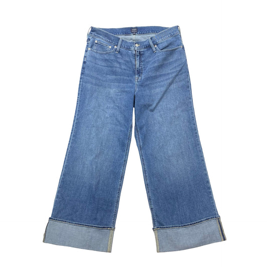 Jeans Wide Leg By J. Crew In Blue, Size:18