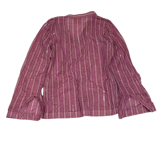 Top Ls Designer By Tory Burch In Cream & Pink, Size:M