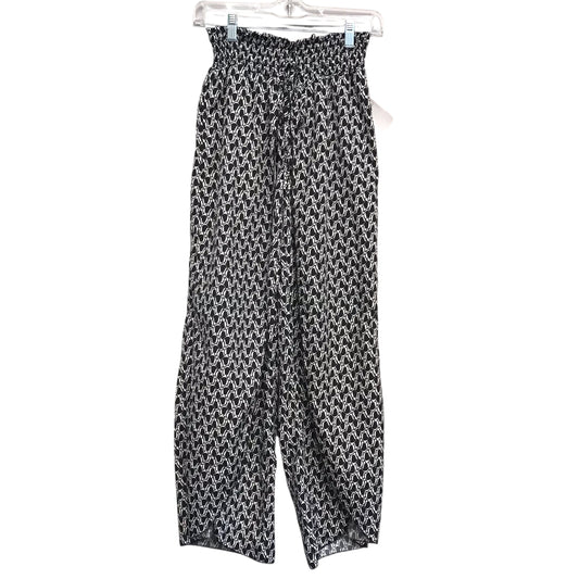 Pants Lounge In Black & White, Size:4