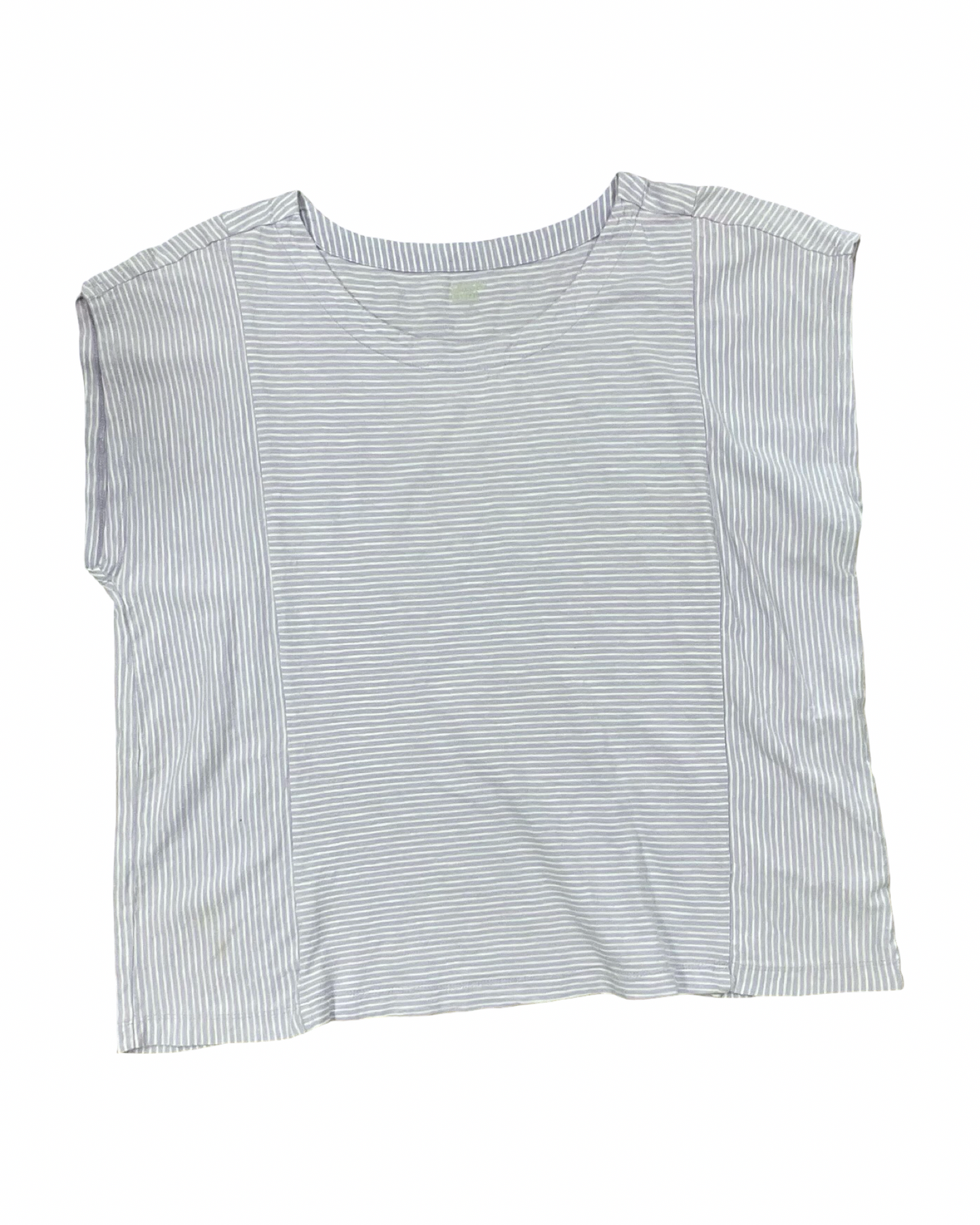 Top Ss By Lands End In Purple & White, Size:1X