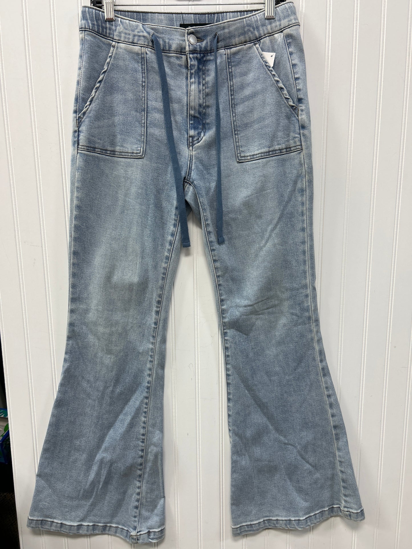 Jeans Flared By Risen In Blue Denim, Size:10