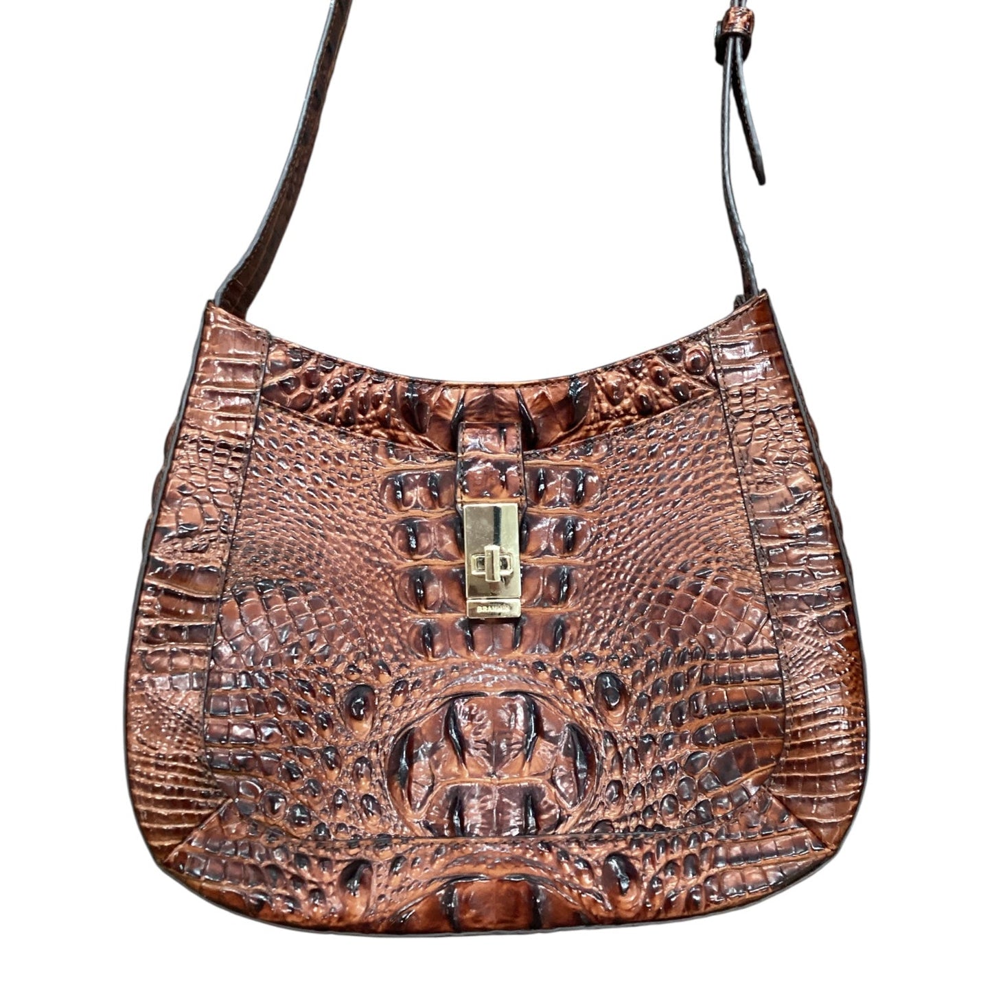 Handbag Designer By Brahmin In Animal Print, Size:Medium