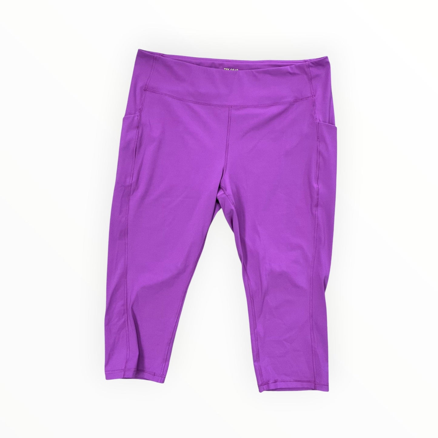 Athletic Capris By Tek Gear In Purple, Size:2X