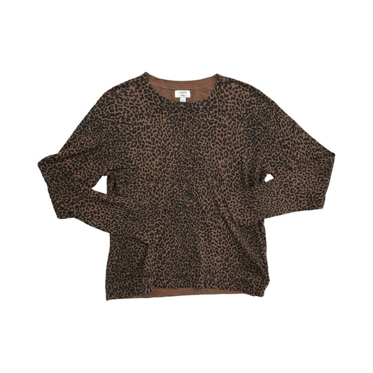 Sweater By J. Crew In Animal Print, Size:L
