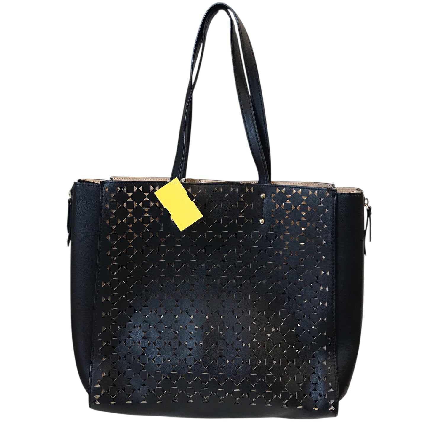 Handbag By Ann Taylor In Black & Tan, Size:Large