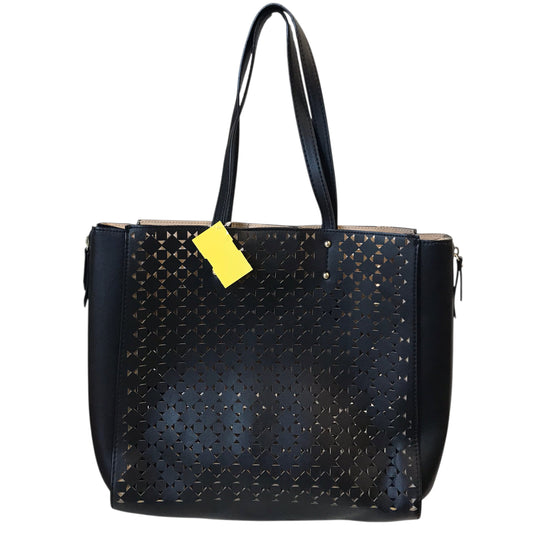 Handbag By Ann Taylor In Black & Tan, Size:Large