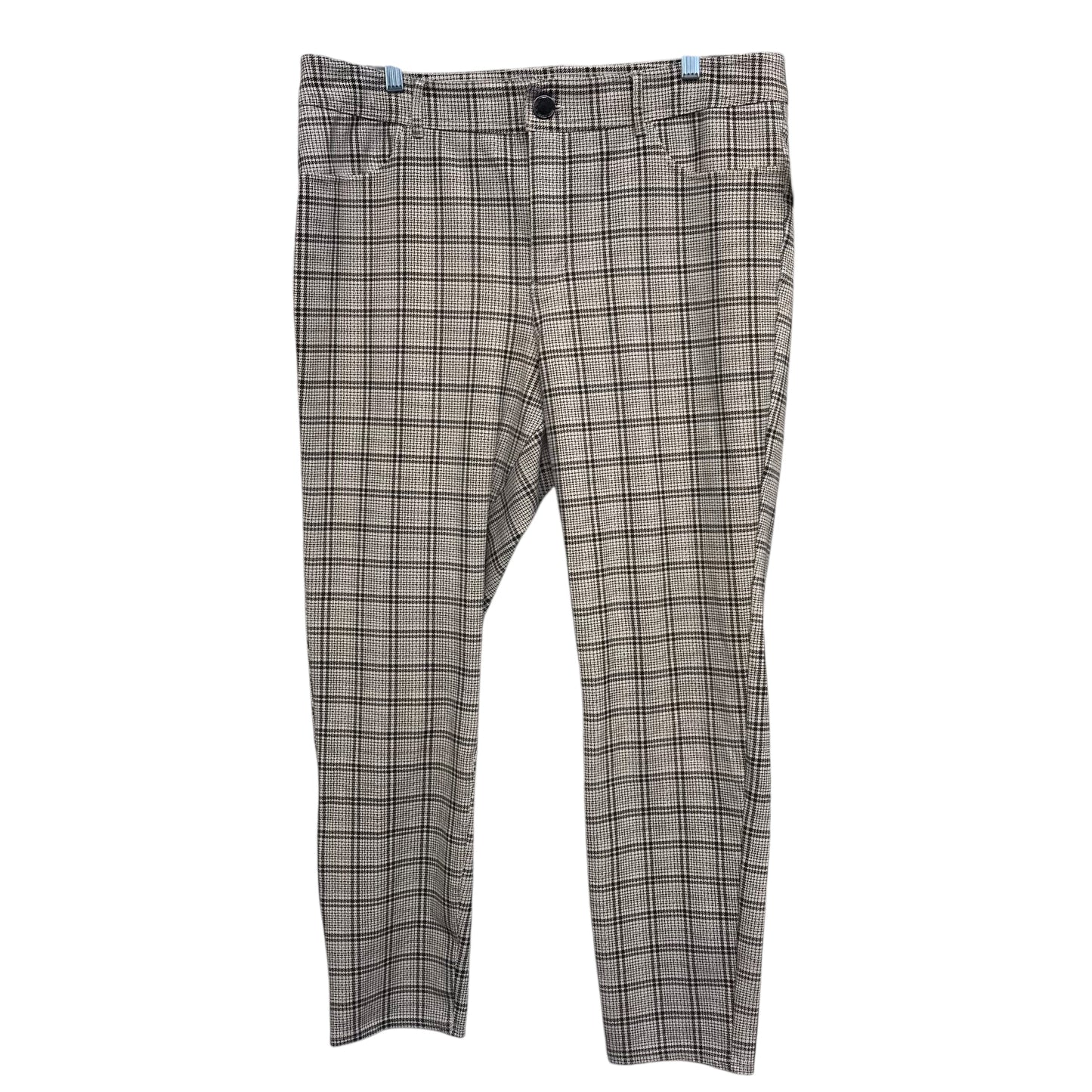 Pants Dress By Seven 7 In Plaid Pattern, Size:18