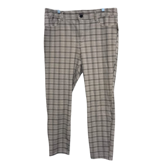 Pants Dress By Seven 7 In Plaid Pattern, Size:18