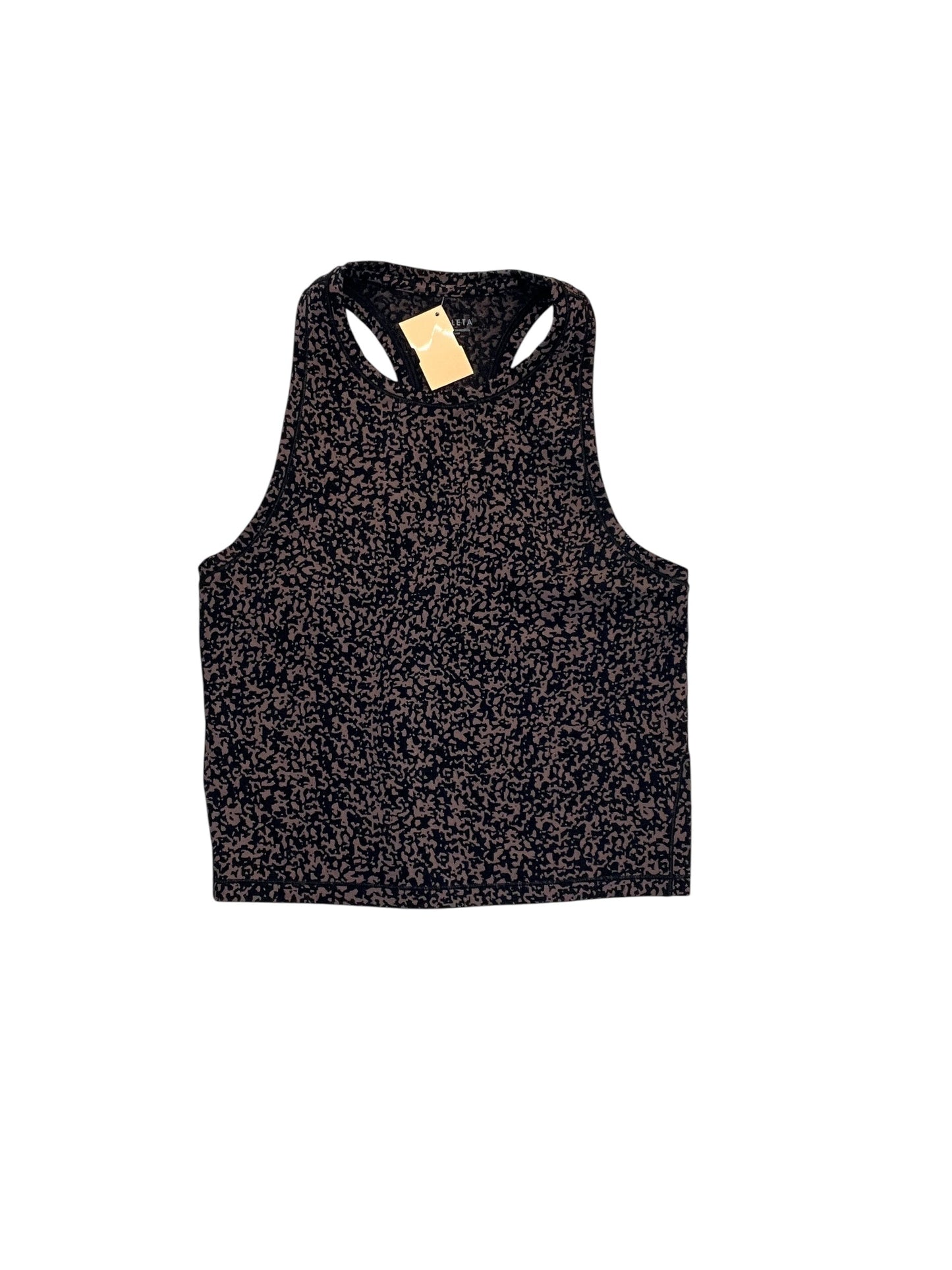 Athletic Tank Top By Athleta In Black & Brown, Size:S