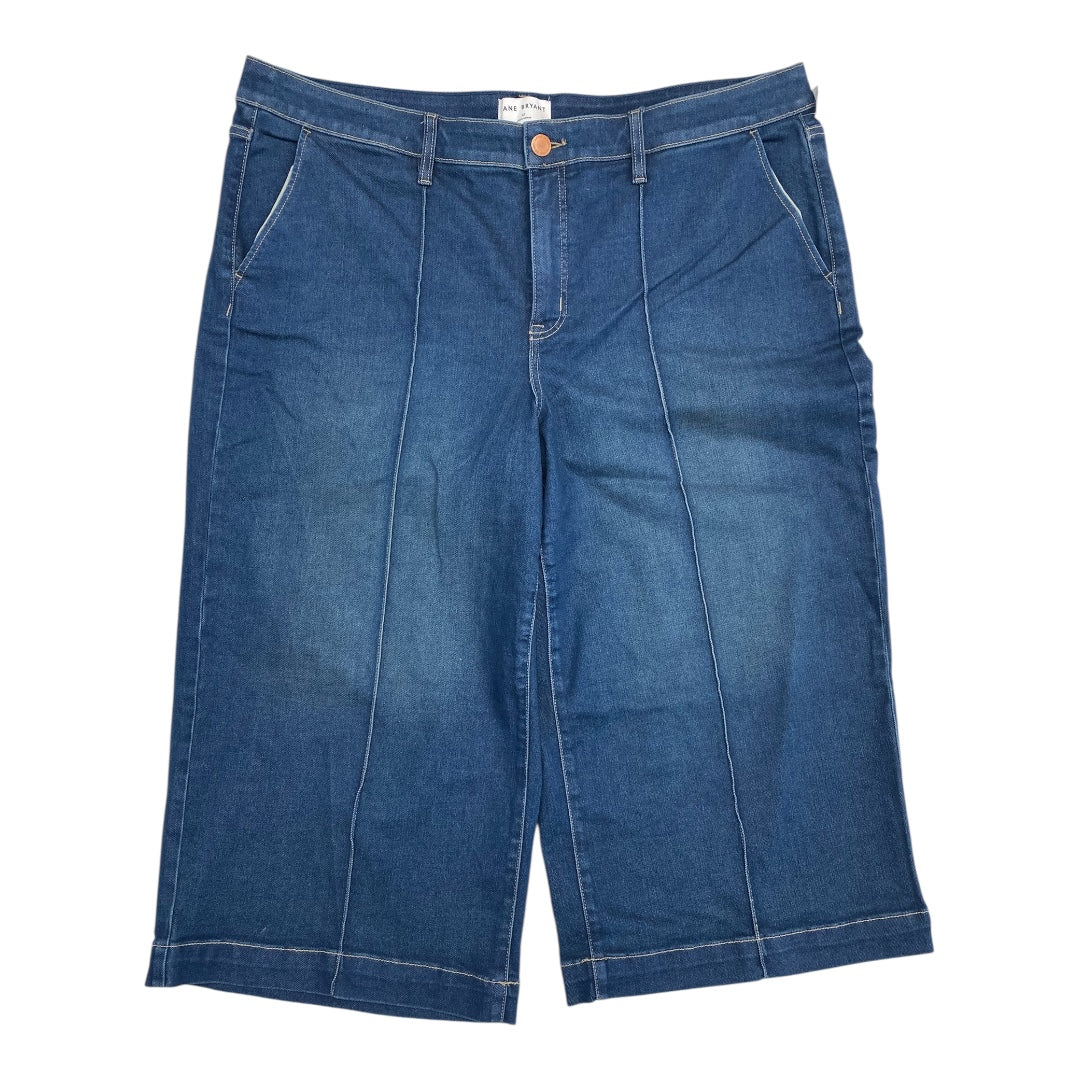 Jeans Cropped By Lane Bryant In Blue Denim, Size:22