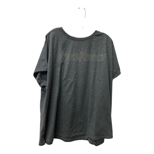 Top Ss By Diane Gilman In Grey, Size:3X
