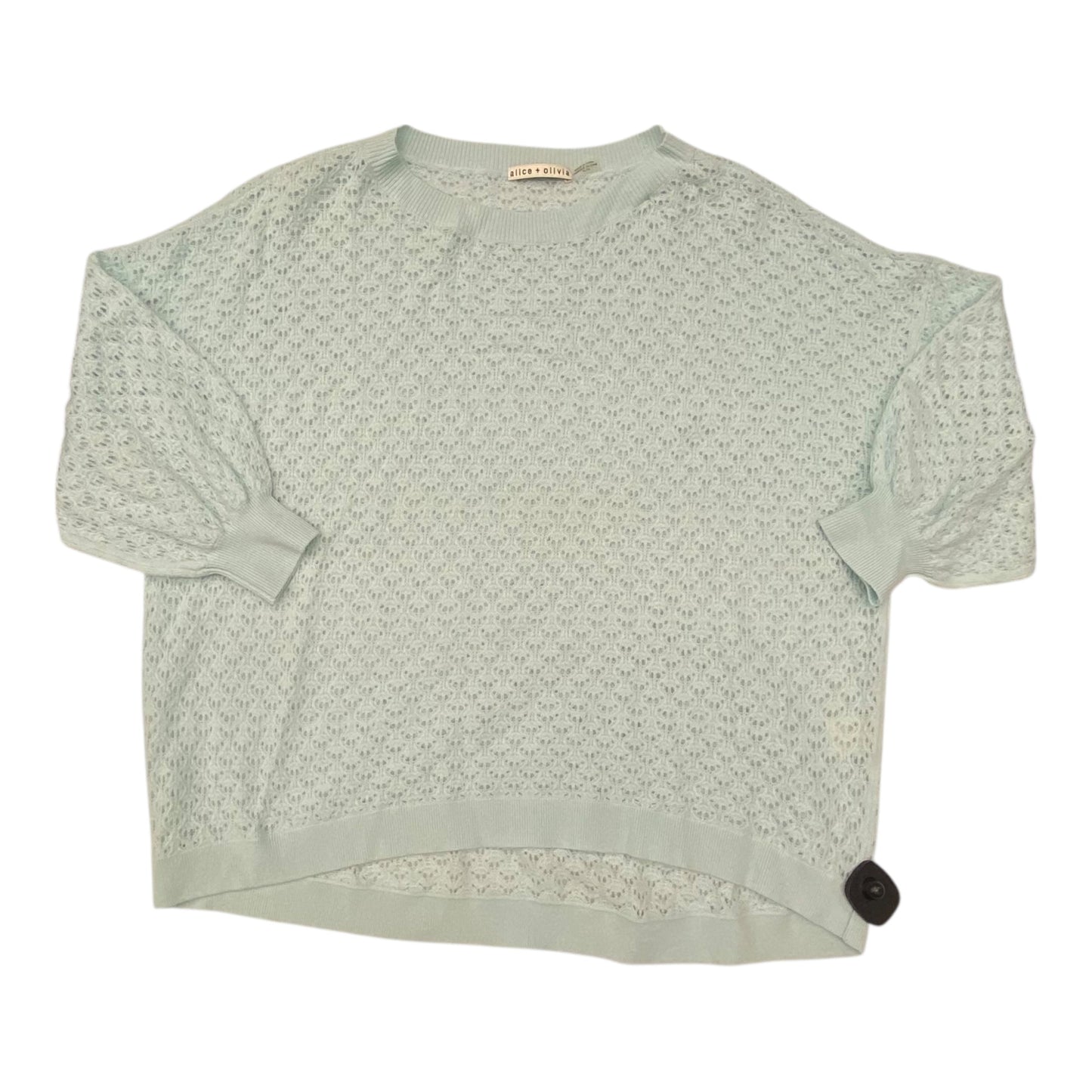 Sweater Designer By Alice + Olivia In Blue, Size:Xl