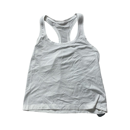Athletic Tank Top By Lululemon In White, Size:M