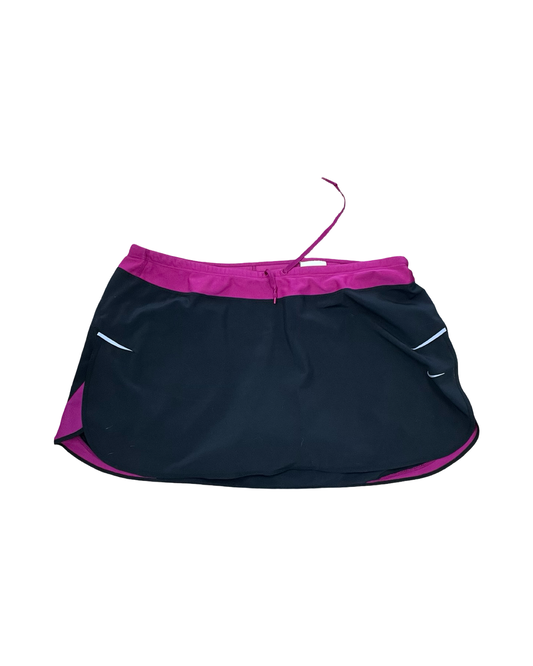 Athletic Skort By Nike In Black & Pink, Size:Xl