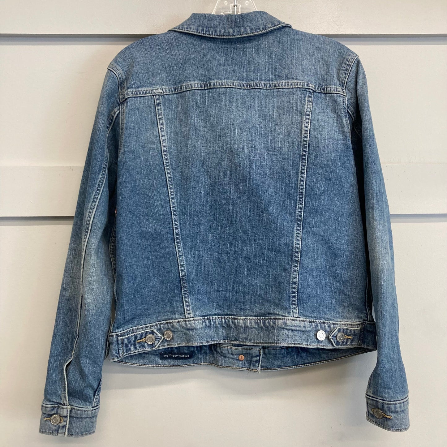 Jacket Denim By Lucky Brand In Blue Denim, Size:L