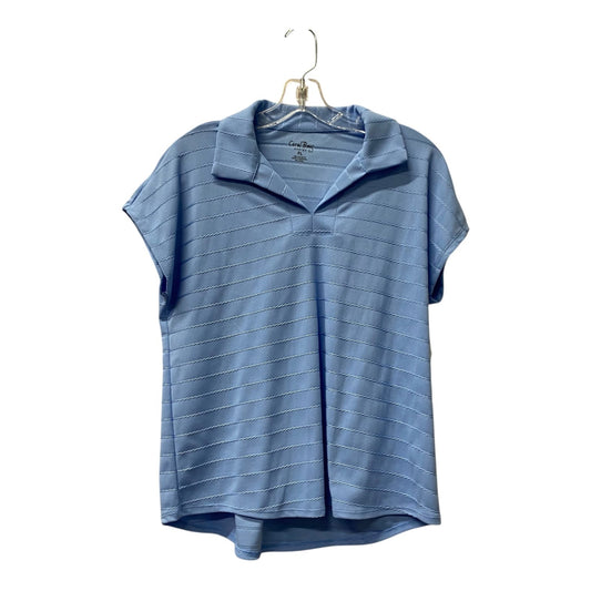 Athletic Top Ss By Coral Bay In Blue, Size:Lp