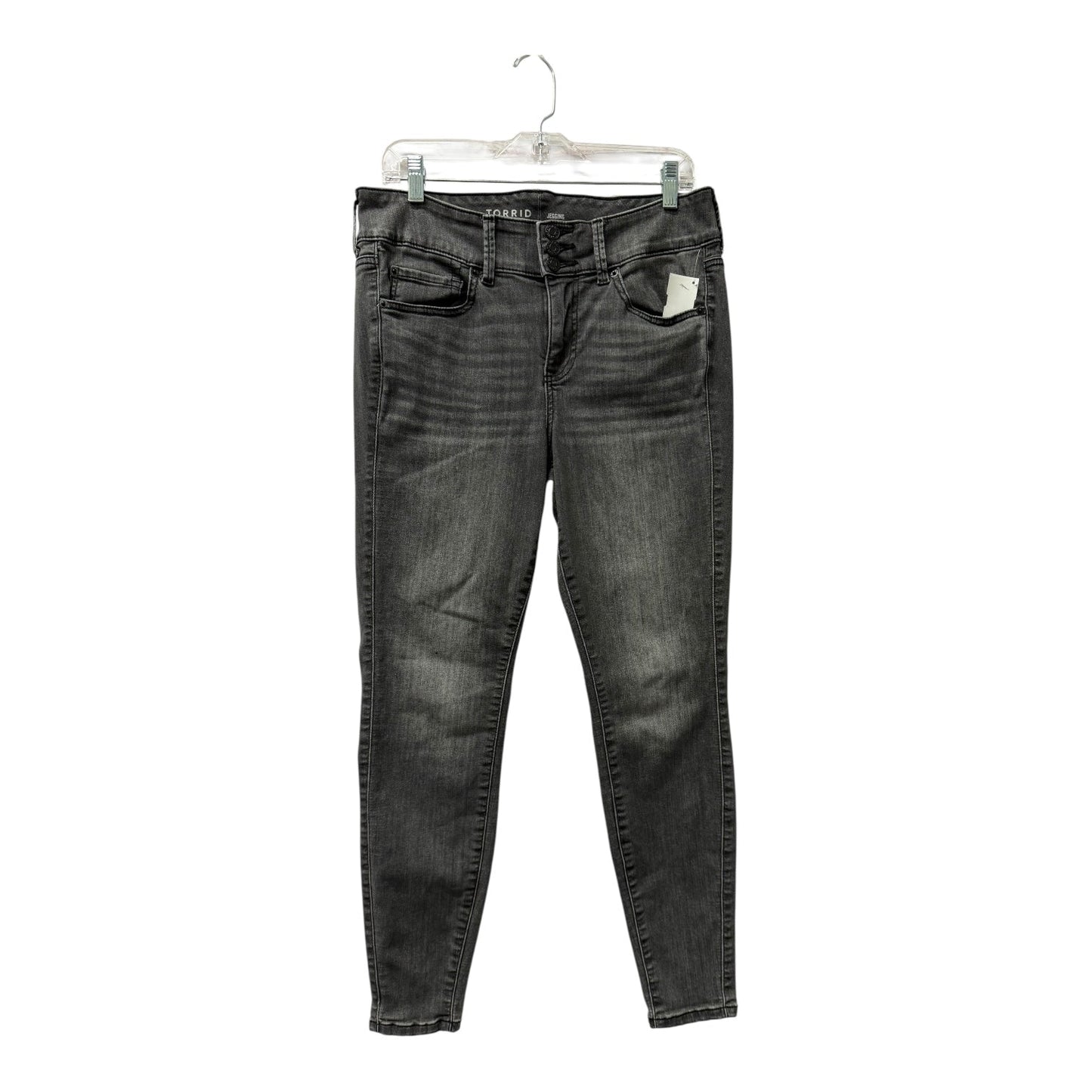 Jeans Skinny By Torrid In Grey, Size:10