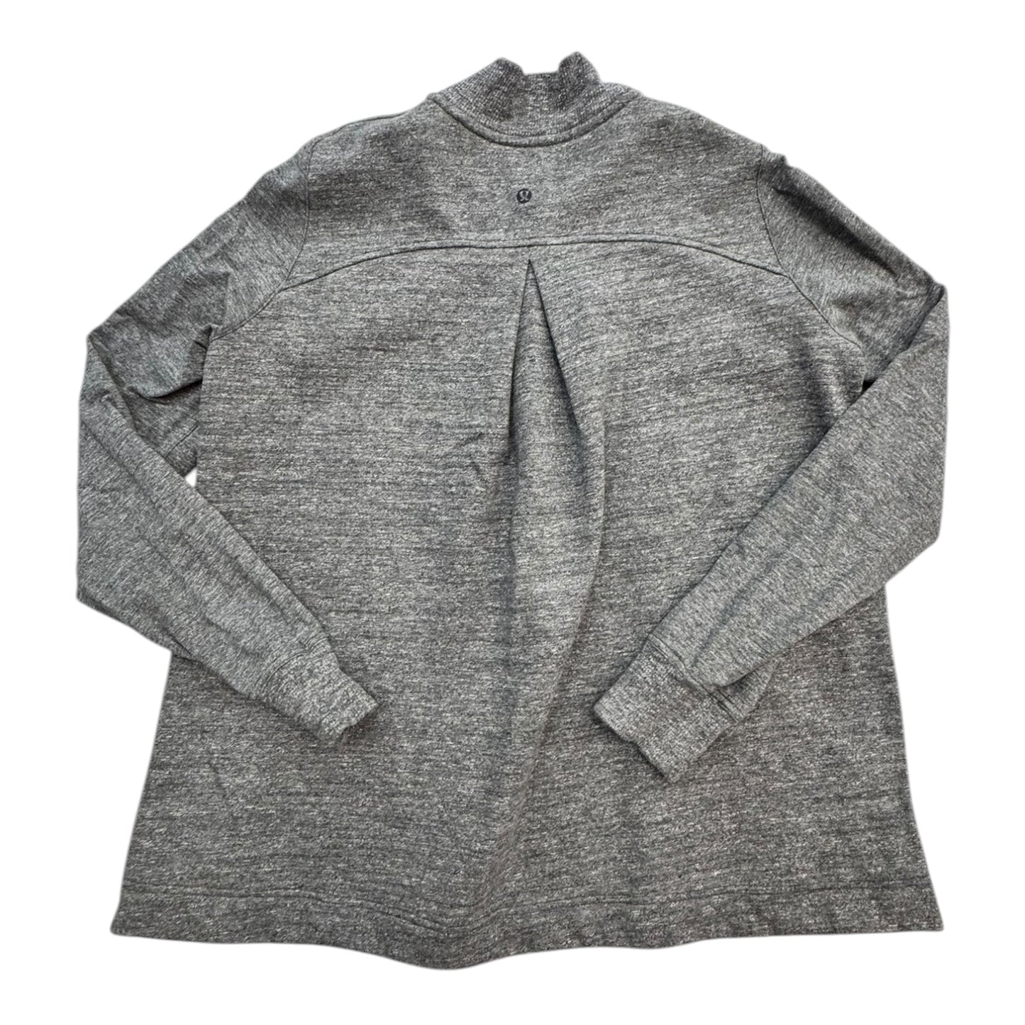 Athletic Jacket By Lululemon In Grey, Size:6