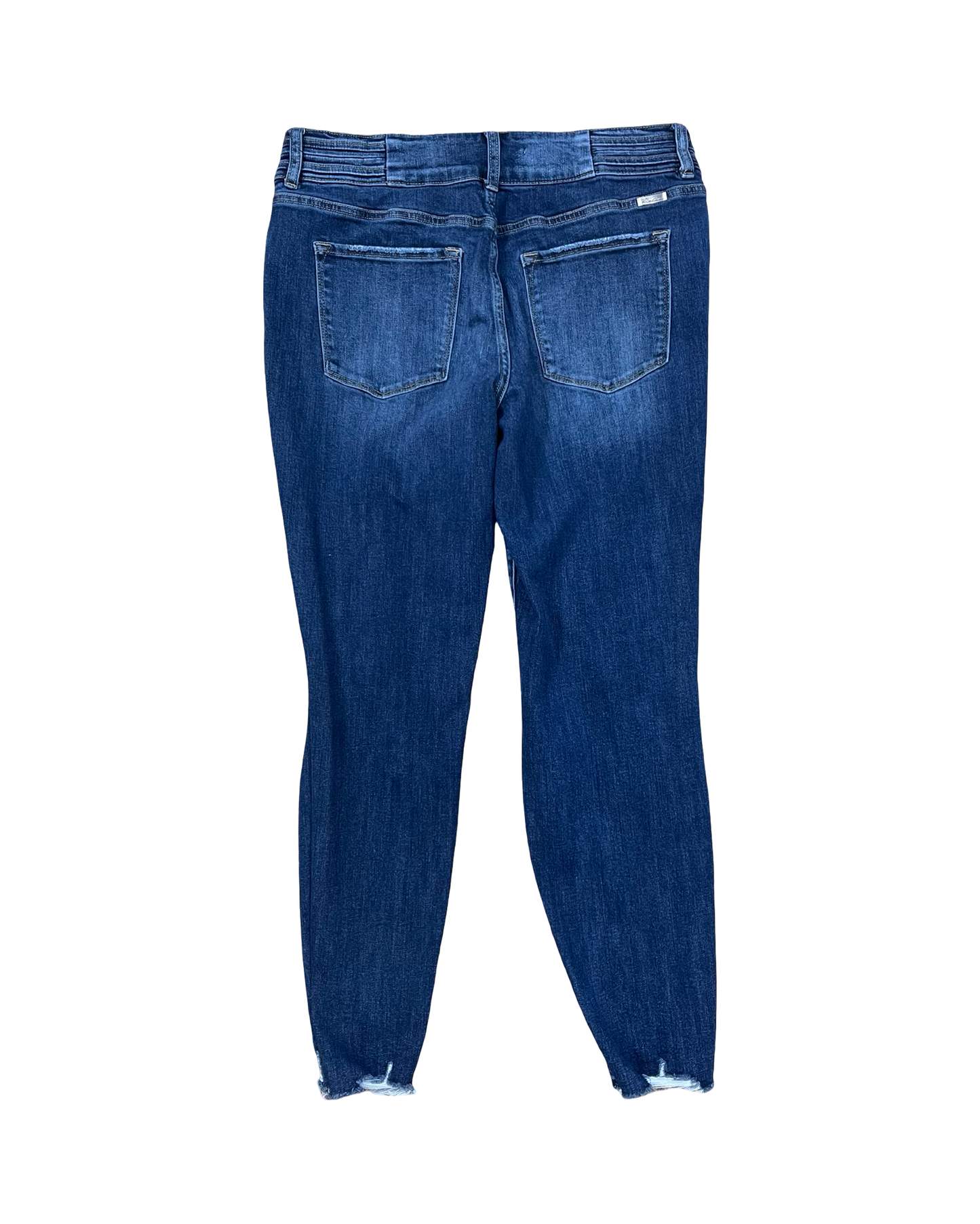 Jeans Skinny By Kancan In Blue Denim, Size:14