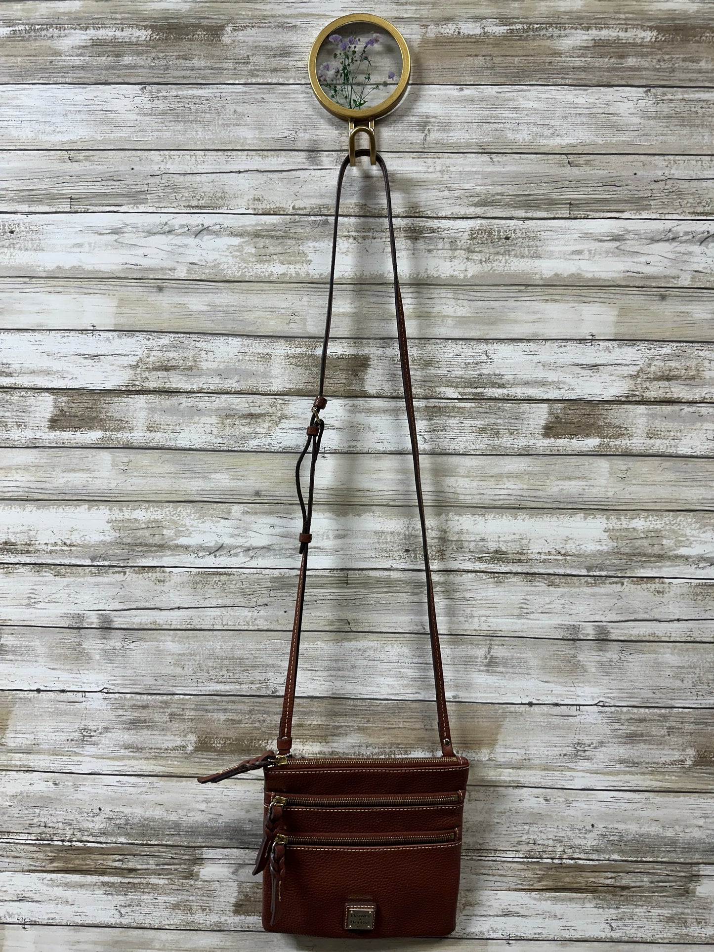 Crossbody Designer By Dooney And Bourke In Brown, Size:Small