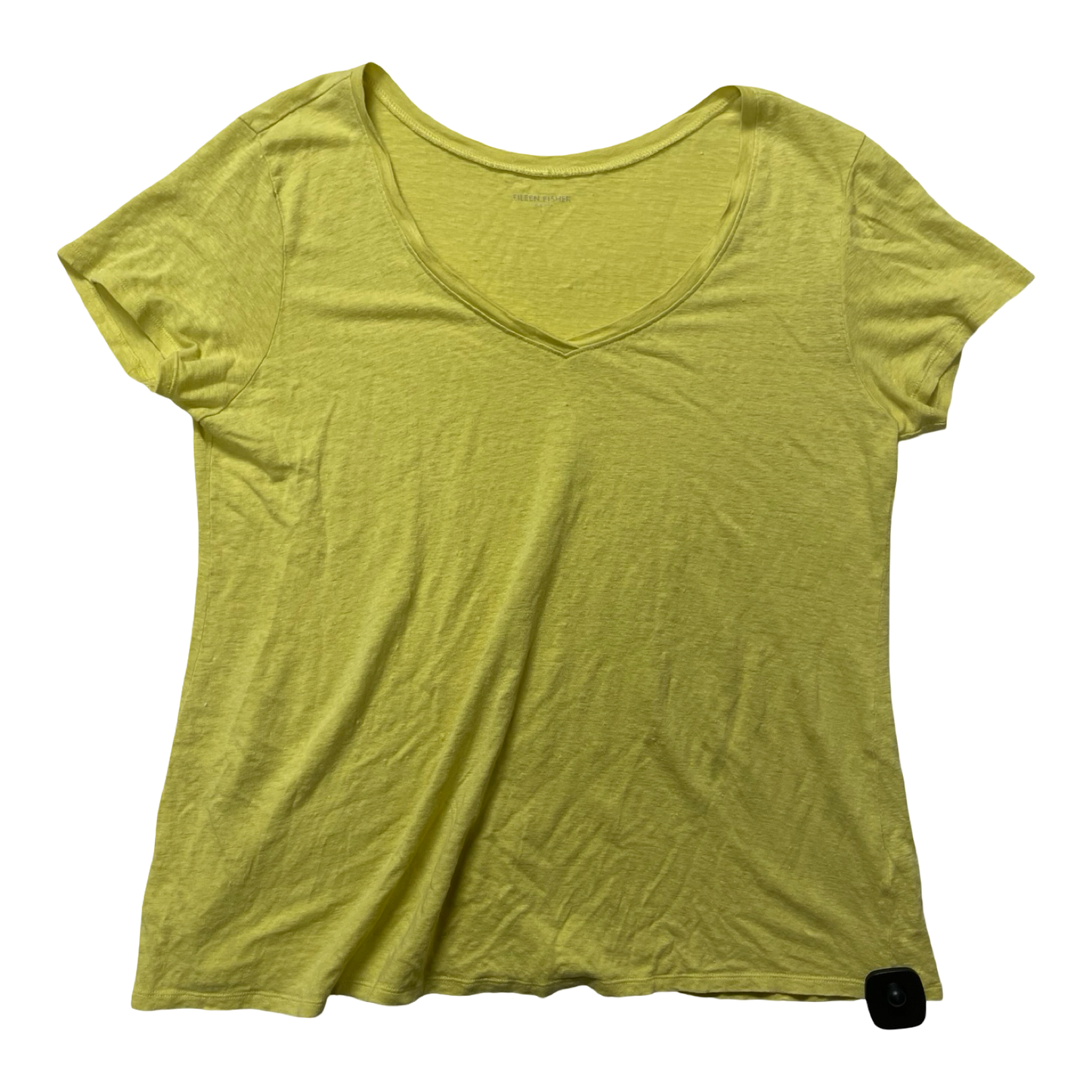 Top Ss Designer By Eileen Fisher In Yellow, Size:L