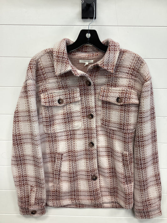 Jacket Fleece By Maurices In Red & White, Size:Xs