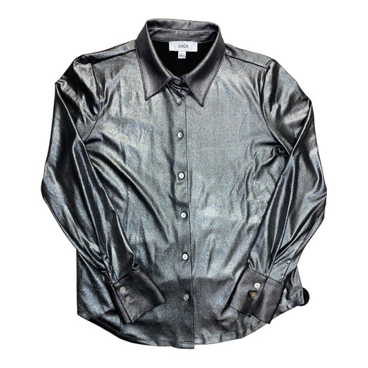 Top Ls By Cece In Silver, Size:S