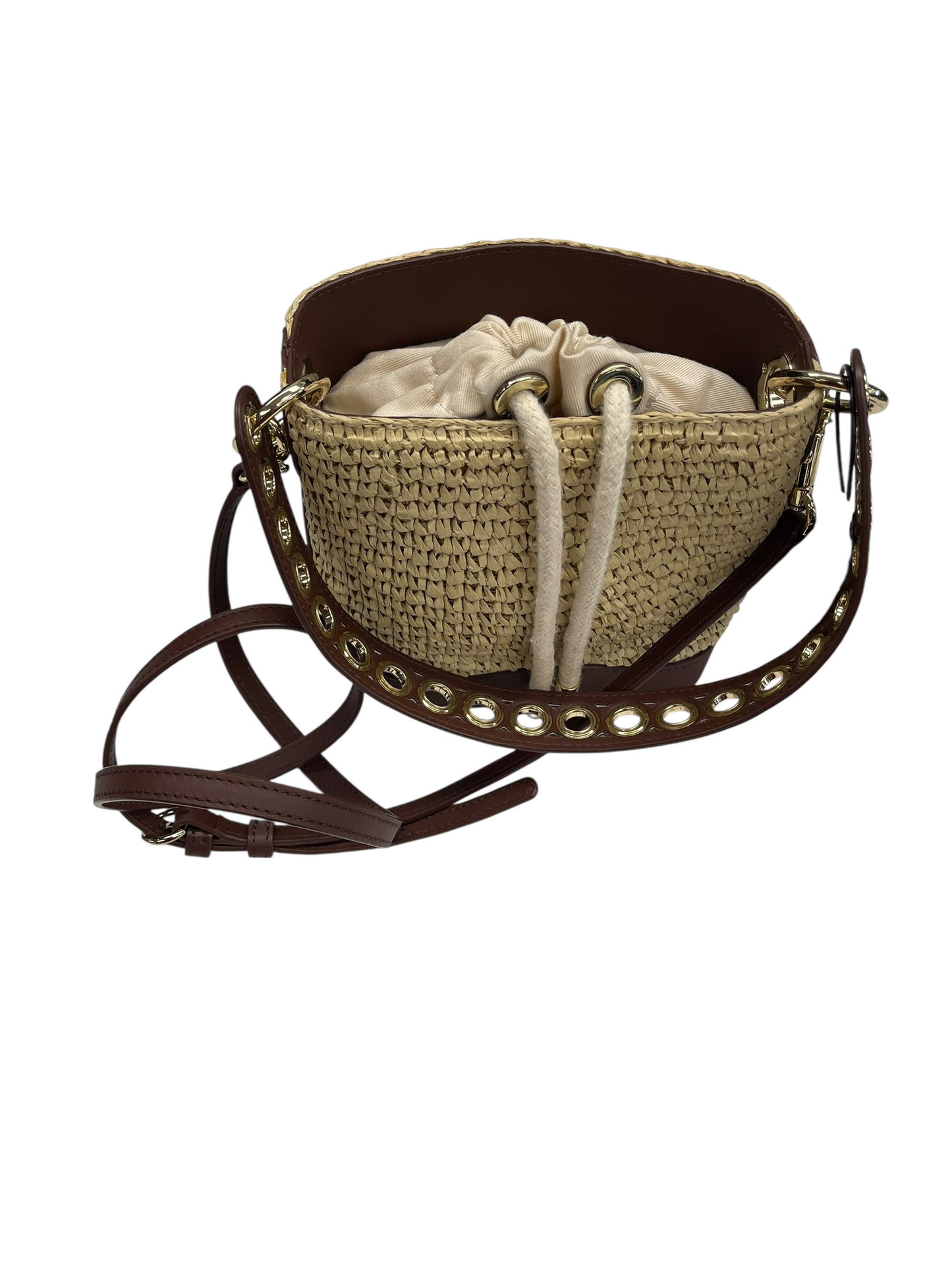 CROSSBODY DESIGNER by SANDRO In BROWN & TAN, Size: SMALL