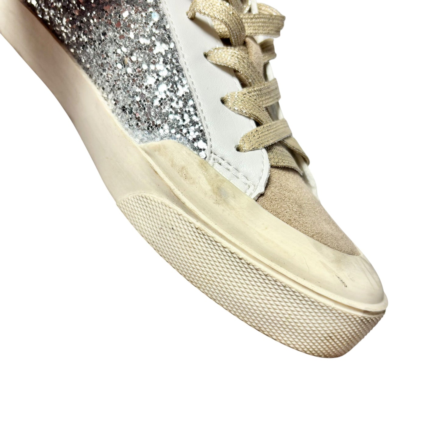 Shoes Sneakers By Miim In Brown & Silver, Size: 8
