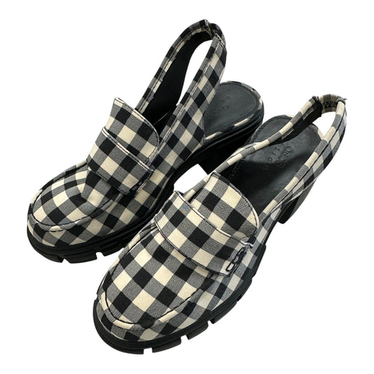 Shoes Heels Block By Asos In Black & White, Size:6